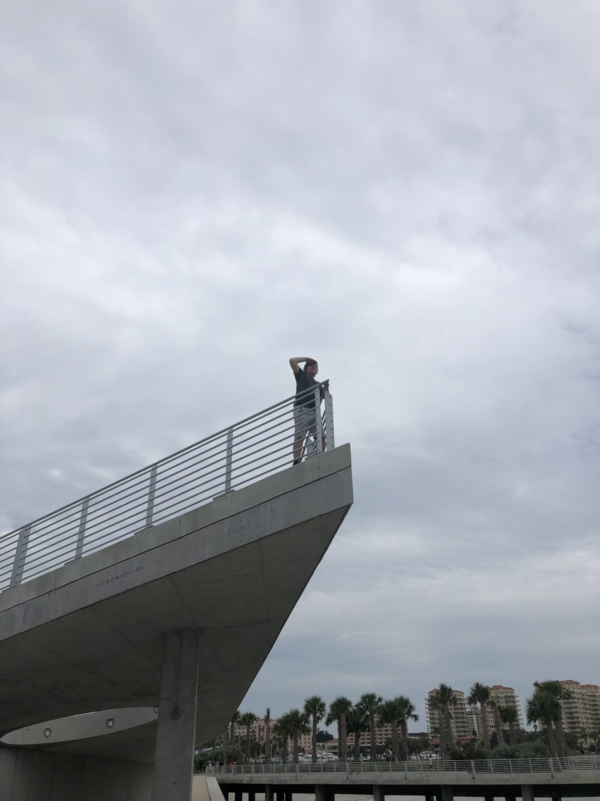 Man on the Edge of a Structure